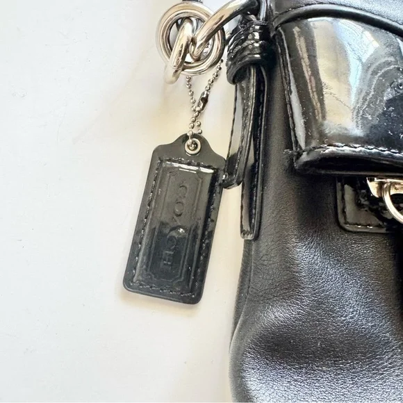 Coach 13388 Bonnie Black Leather Fold over  Crossbody Bag - Picture 2 of 10